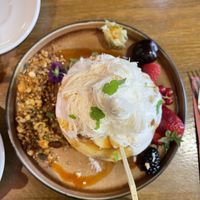banana pancakes   at Mr. Stacks in Amsterdam