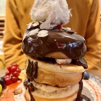 Chocolate-Fruit-Pancakes  at Mr. Stacks in Amsterdam