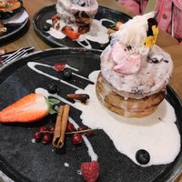 Cinnamon vegan pancakes  at Mr. Stacks in Amsterdam