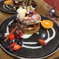 Cinnamon pancakes  at Mr. Stacks in Amsterdam