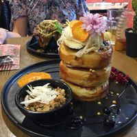 Banana pancakes  at Mr. Stacks in Amsterdam