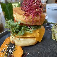 Protein burger stack  at Mr. Stacks in Amsterdam