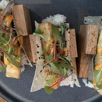 Sushi "tacos"   at Earl's Kitchen in Tysons Corner