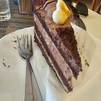 Chocolate Cake at Café Maria Theresia in Merano