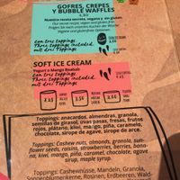 Wafel crêpes icecream! at Tropical Soul in Gran Canaria