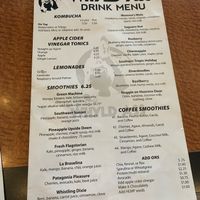 Drink Menu (Front) at Whyld Ass in Phoenix