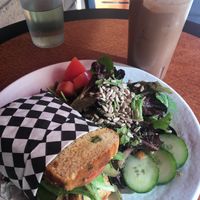 BLTA on GF bread and coffee/banana/PB smoothie at Whyld Ass in Phoenix