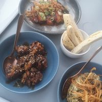 Cauliflower, aubergine and hummus at Hammett's Gastro Bar in Sliema