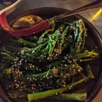 WAFU BROCCOLINI:
baby broccoli, wafu dressing, sesame seeds at Hammett's Gastro Bar in Sliema