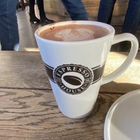 Vegan hot chocolate 🍫  at Espresso House in Lund