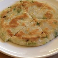 Vegan scallion pancakes are great to share with family or friends  at Pine & Crane in Los Angeles
