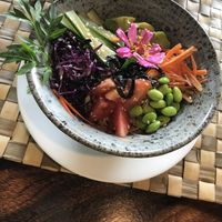 Vegan poke bowl  at Kayun in Ubud