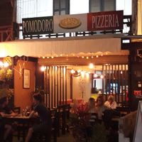 Outside at Pomodoro in Vientiane