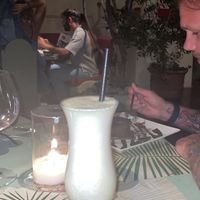 Amazing Pina colada !  at Karma in Santorini
