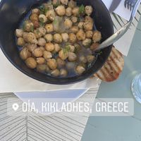 Chickpea stew at Karma in Santorini