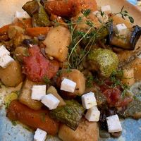 slow cooked veggies   at Karma in Santorini