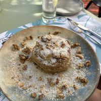 Vegan pancakes  at Karma in Santorini
