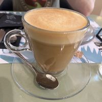 Oat latte  at Karma in Santorini