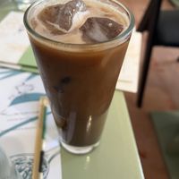 Iced coconut mocha   at Karma in Santorini