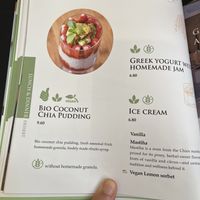 More menu  at Karma in Santorini