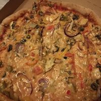 Pizza Vegana at Söderkulla Pizzeria in Malmo