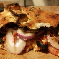 Calzone inside at Söderkulla Pizzeria in Malmo