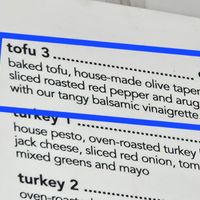 Menu at Influx Cafe - Little Italy in San Diego