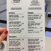 Meny at The Lebanese Sajeria in Amsterdam