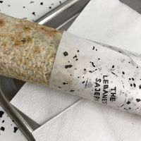 Manouche with zataar  at The Lebanese Sajeria in Amsterdam