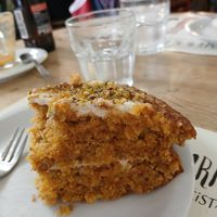 Amazing carrot cake, light and not overly sweet!
My husband and I have been in Italy for 2 weeks, and so far, this has been the most delicious vegan food we've had! at Estravagario in Bologna