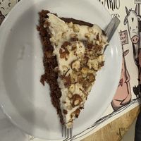 Pan di spagna al cioccolato con crema chantilly e nocciole   at Estravagario in Bologna