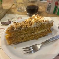 Carrot cake (no gluten) at Estravagario in Bologna