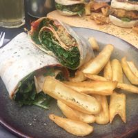 Falafel wrap (vegan) at Pão de Dó in Espinho