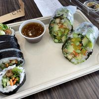 No sesame sauce!!! It’s not vegan  at Yuzu Sushi in Tracadie