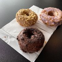Medley of donuts at Vegan Bistro in San Jose