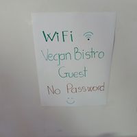Wifi at Vegan Bistro in San Jose