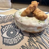 Dill Pickle Donut at Donut Monster in Hamilton