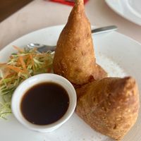 Vegan samosas   at Priya in Greymouth