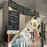 Not sure if the burgers and other items were available, he didn’t ask but just immediately served us up the menu del día   at Yaku in Samaipata