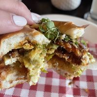 So yum I forgot to take pics before I started! VG bagel.  at Willi's Kitchen in Wellington