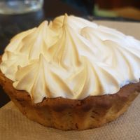Vegan lemon meringue tart at Willi's Kitchen in Wellington