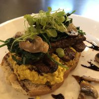 Fakon and (tofu) eggs at Willi's Kitchen in Wellington