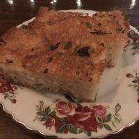 Olive Focaccia - YUM! at Pino's in Islington