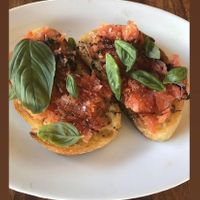 bruschetta at Pino's in Islington