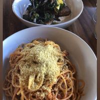 I had tomato style pasta  at Pino's in Islington