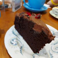 Chocolate cake at eteaket in Edinburgh