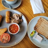 Vegan Breakfast #Veganuary at Fron Goch Garden Centre in Caernarfon