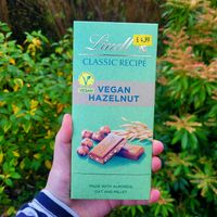 Vegan Lindt Bars Sold in the Shop (Hazelnut). at Fron Goch Garden Centre in Caernarfon