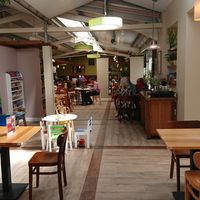Fron Goch garden centre restaurant with ample seating. at Fron Goch Garden Centre in Caernarfon