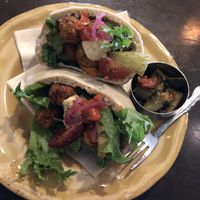 Vegan falafel (Oct. 1, 2019) at Pazar Bazar in Hokkaido